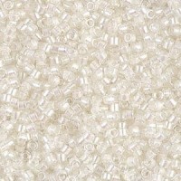 Miyuki delica Beads 11/0 - Transparent pearl lined pale beige ab DB-1701